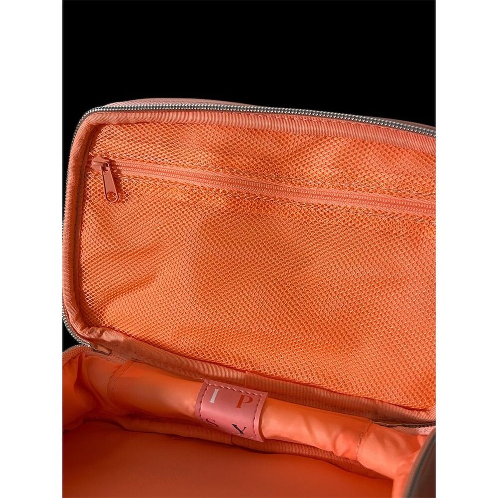 Pink Makeup Bag Organizer with Zipper & Pockets - Picture 11 of 13
